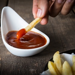 Chips and Mrs Monty's Special Everyday Sauce